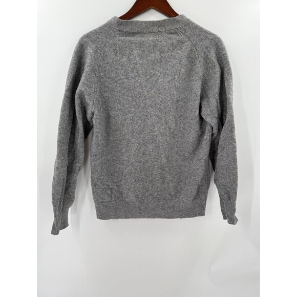 Vintage James Pringle Holm Woolen Mills Inverness Gray wPockets SIZE 40 Cardigan - Picture 4 of 13